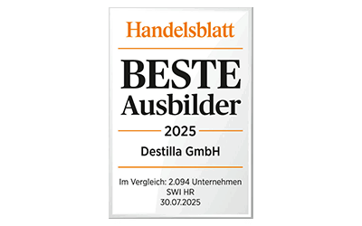 Ausgezeichnet: Destilla gehört zu den Top-Ausbildern 2025