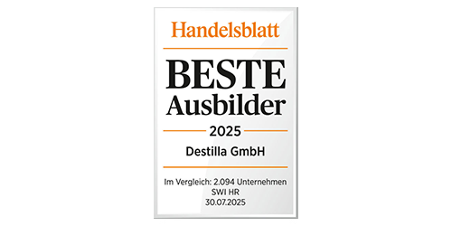 Award-winning: Destilla named one of Germany’s Top Training Companies 2025